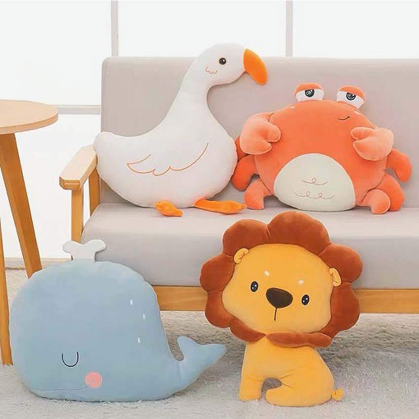 custom made plush animal cushions