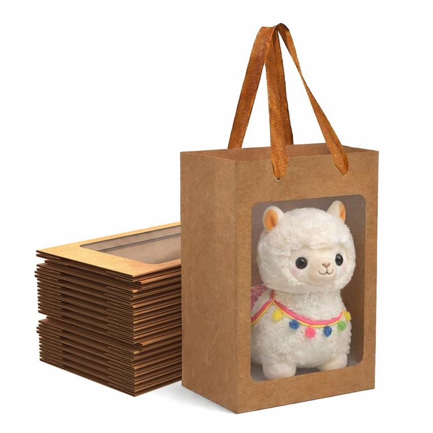 Wholesale Window Paper Bag for Custom Plushies