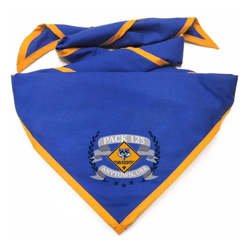 manufacturer custom polyester scout neckerchief
