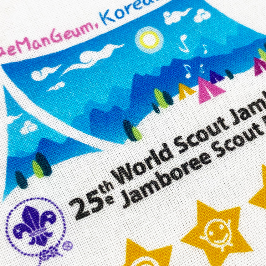 custom world scout jamboree printed scout neckercheif