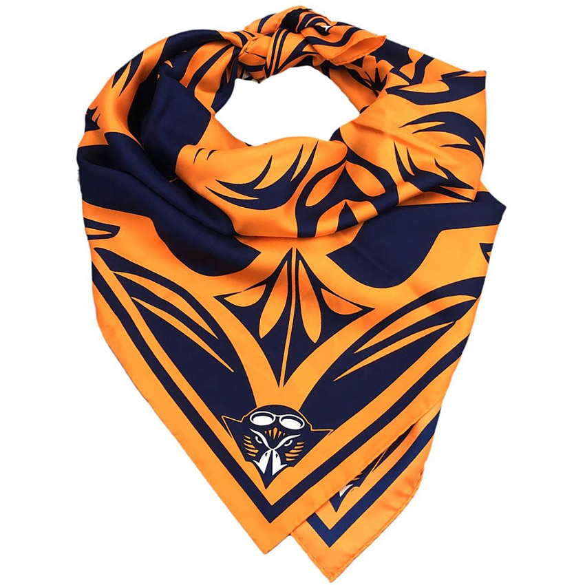 custom silk satin girl scout scarf wholesale