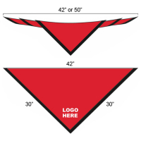 standard sizes of custom boy scout scarf