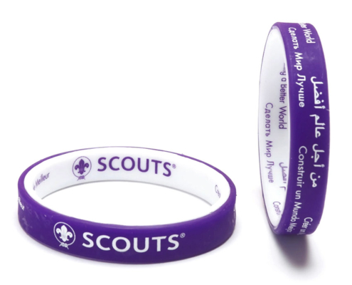 customized scout silicone wristband