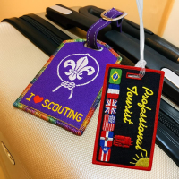Wholesale custom embroidered logo luggage bag tags