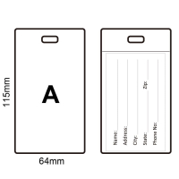 custom rectangle embroidered luggage tag template