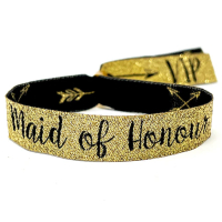 promotional metallic woven bracelet