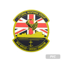 personalized pvc rubber velcro on patch