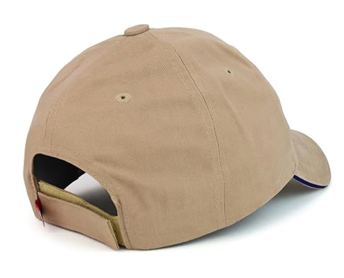 custom made baseball cap with velcro strap