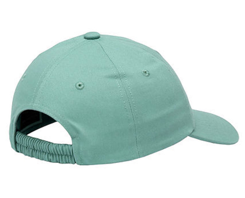 custom baseball cap with elastic strap closure