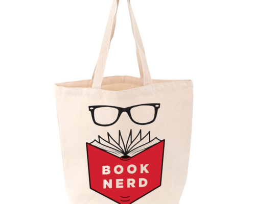 custom logo printed canvas tote bag for book