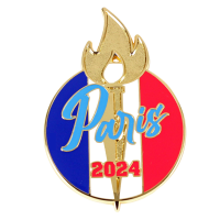 custom enamel paris lapel pin