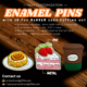 custom metal enamel pins with 3D PVC logo