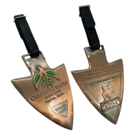 custom logo golf club metal bag tags