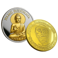 personalized metal souvenir mirror effect mint coins
