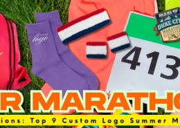 custom logo promotional summer marathon gifts