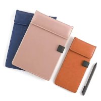 wholesale PU leather magnetic menu cover and bill holder