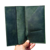 wholesale branded custom logo leather check covers