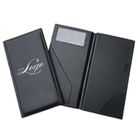 custom made faux leather hotel restaurant bill folders