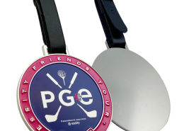 custom metal golf bag tags