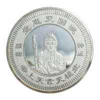 manufacturer custom logo silver plated medallion coin