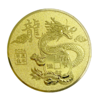 custom eastern dragon commemorative souvenir proof coin