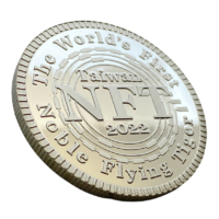 wholesale custom logo NFT Taiwan minted silver plated souvenir coin