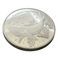 wholesale double sided silver plated zinc alloy souvenir coin