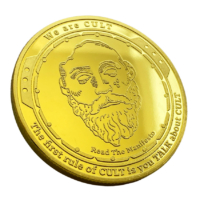 custom logo 2D gold plated commemorative minted coin