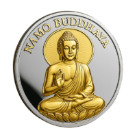 personalized namo buddha commemorative collectible souvenir two tone souvenir coin