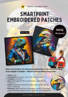 embroidery patch manufacturer with upgraded smart color printing machine