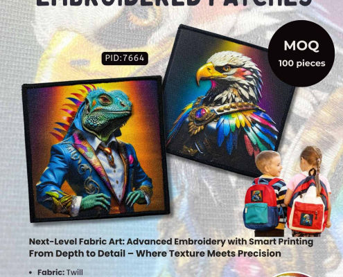 embroidery patch manufacturer with upgraded smart color printing machine