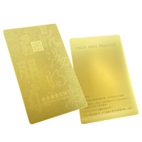 custom branded logo gold plated membership metal cards