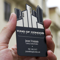 custom shape and size metal business card