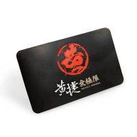 custom logo metal etched business card