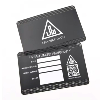 manufacturer custom made product warranty metal cards