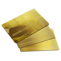 custom made shiny mirror gold plated metal business cards