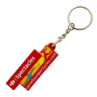 custom logo pvc rubber key chain