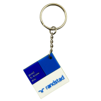 promotional company branded logo PVC rubber keychain