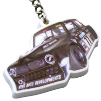 manufacturer custom printed PVC rubber keychain