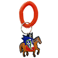 manufacturer custom logo PVC rubber keychain