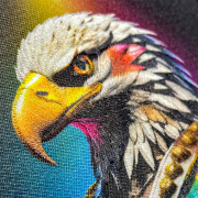 custom 3D embroidery patch with smart color printing