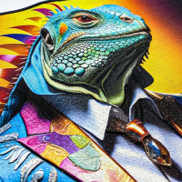high end custom 3D embroidered full color printed patch