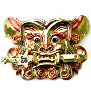 personalized zinc alloy giant sword lion souvenir metal craft