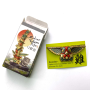 custom zodia totem metal pin badge blind box