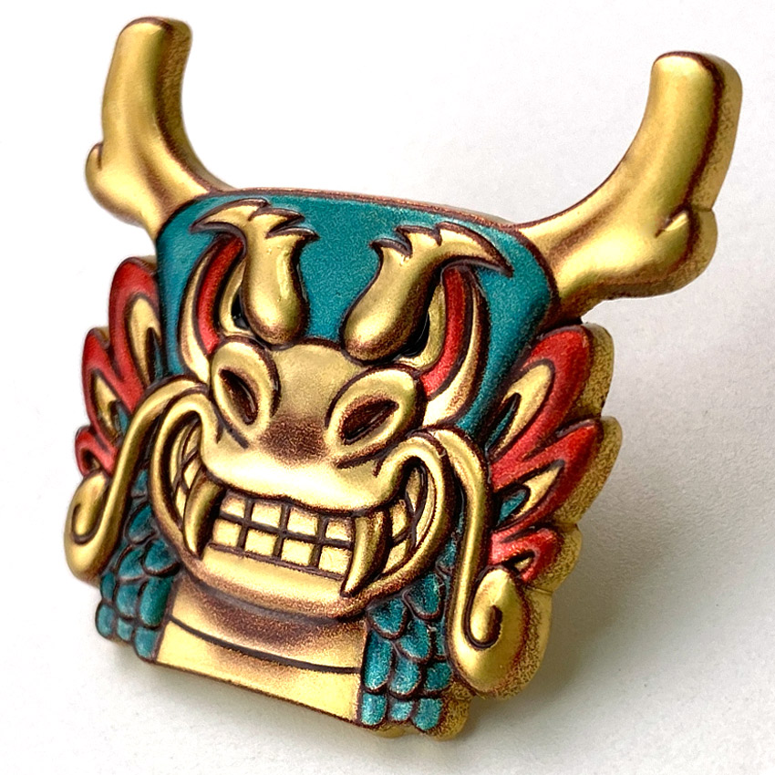 wholesale 3D metal UV printed dragon pin badge