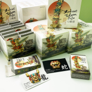 custom UV printed 3D lapel pins with paper card and blind box