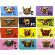 customized 3D UV printed metal lapel pins with paper cards