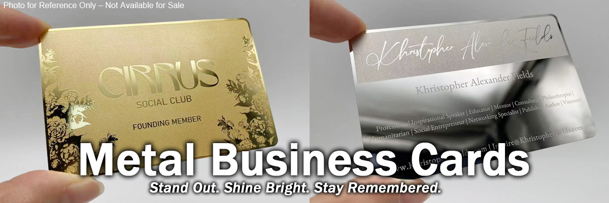 manufacturer custom stainless steel metal business cards