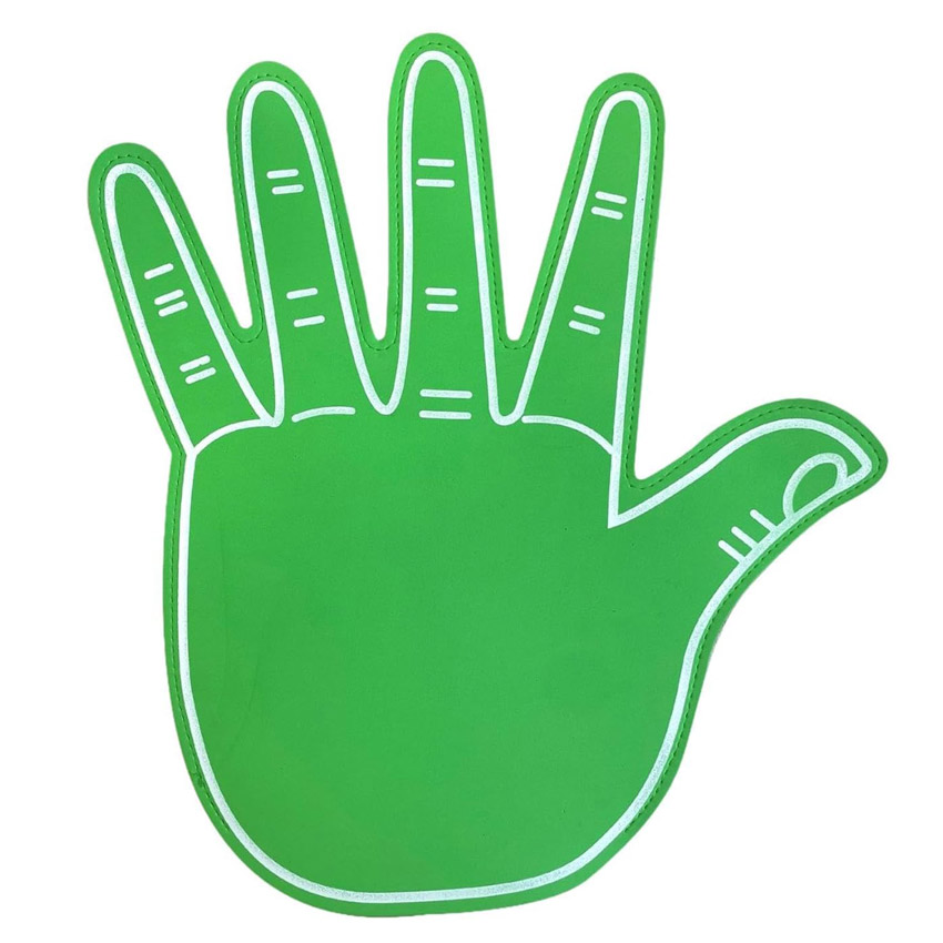 wholesale stock design Five Fingers (Open Palm) cheering foam hands