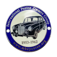 custom car club enamel emblem grille badge